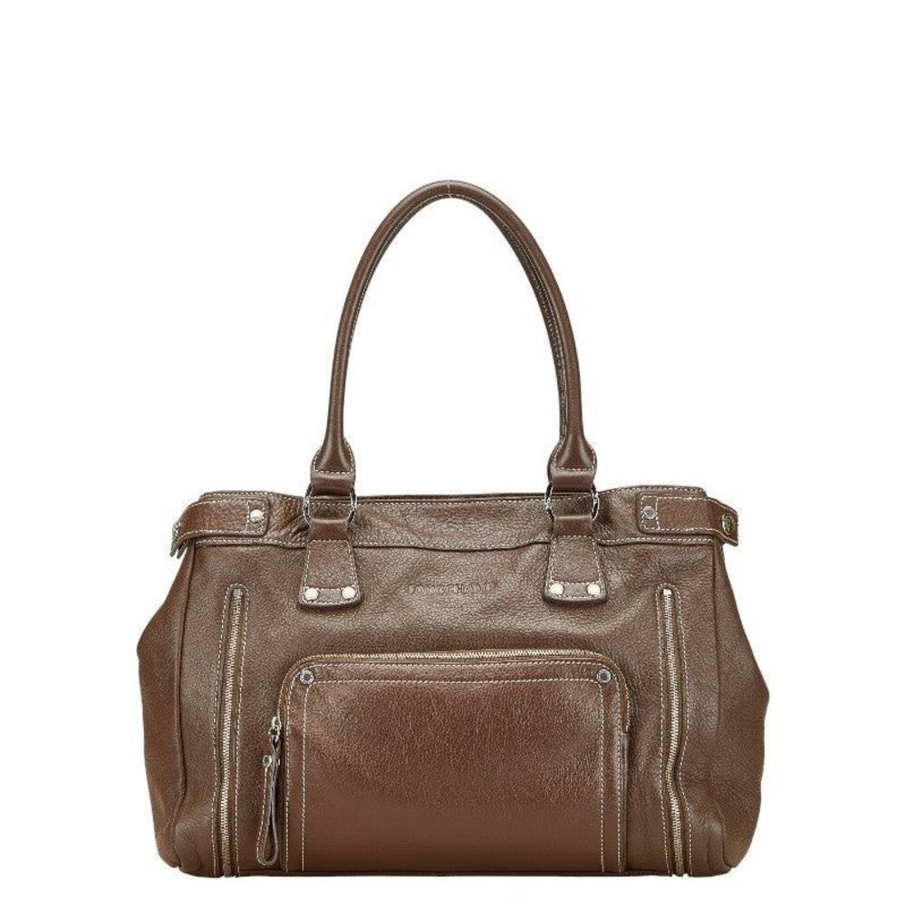 Longchamp Leather Handbag Brown